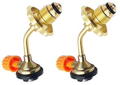 Speesy 2X Außen Tragbare Camping Butan Gas Flasche Kraftstoff Tank Füll Anschluss Adapter Ventil Sicheres Umschalten Aufblasbares Ventil