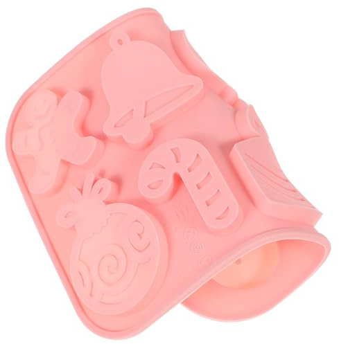 Operitacx Stamp Silicone Natalizio per Biscotti e Caramelle Fai da Te Antiaderente e Facile da Usare per Cottura Casa Pasticceria