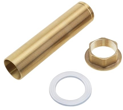 150 × 31.5 mm Extension Robinet Cuisine, Acier Inoxydable Robinet Remplacement, Kit Fixation Robinet Tuyau Fileté, Robinet Fileté, Kit D'extension de Tige (1)