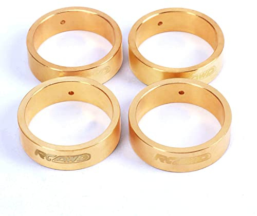 RCAWD Brass Wheel Weights 108g for RC Hobby Plus CR18P Rock Van Trail Hunter EVO Harvest Upgrade Parts