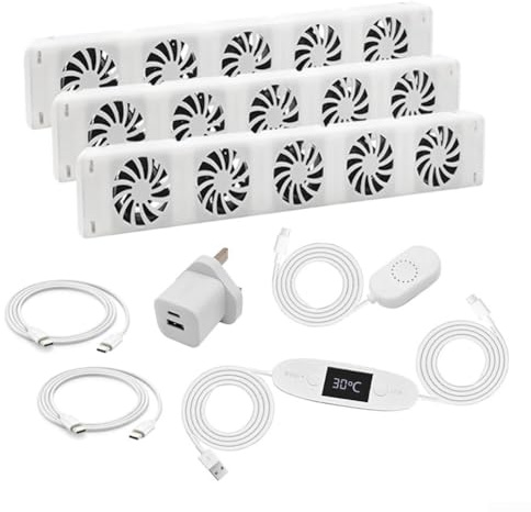 5.0 Radiator Fan Smart Radiator Booster Extension Set, Radiator Ventilator To Save Energy And Heating Costs(MXRV-203)