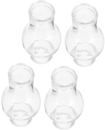 MOBUTOFU 4stücke Vintage Glasöl-lampenschirm Für Petroleumlampe Winddicht Hochtemperaturbeständig Einfache Für Notbeleuchtung Und Dekoration