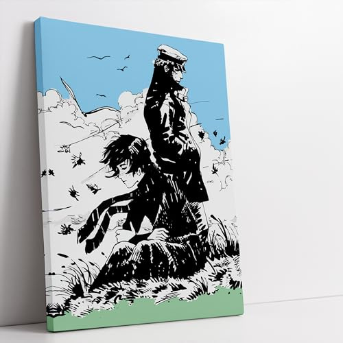 Corto Maltese Arrivederci 50x70cm Riproduzione Artistica - Quadro su Tela in Cotone con Telaio, Pronto da Appendere, Quadri Moderni Soggiorno, Arredo Casa Ufficio, Eco-Friendly, Made in Italy