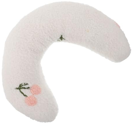 HAPINARY Kätzchenkissen aus Plüsch in Beige Tragbares U-förmiges Katzenkissen für Indoor Katzen Vielseitig Platzierbar zur Verbesserten Entspannung und Tiefem Schlaf