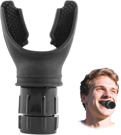 QYHON Lungentrainer & Atemtrainer für Ausdauertraining | atemretter Verstellbarer Widerstand, Diaphragma-Training, Ideal für Sport & Schwimmen, ABS + Silikongel, Lungenstärkung