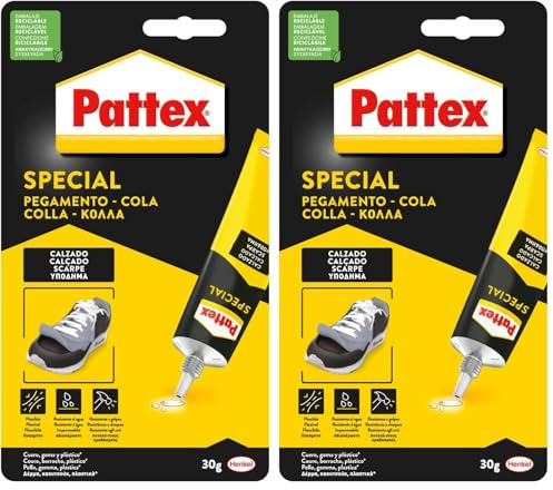 Pattex Special Calzado, Pegamento fuerte para calzado, pegamento para zapatos, pegamento de contacto para suelas, tacones, hebillas, lazos y tachuelas, 1 x 30 g (Paquete de 2)