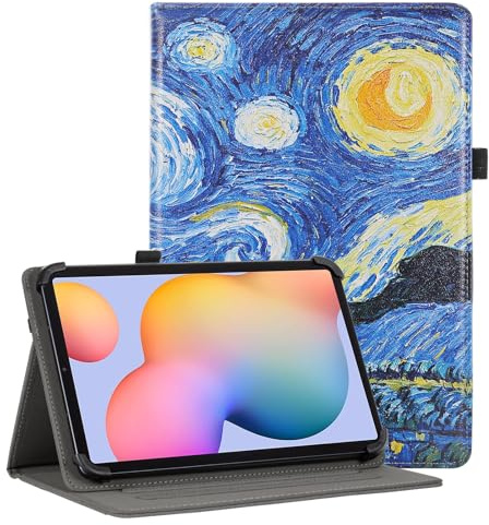 Vakarey Tablet Hülle 10.1 Zoll Universal für Doogee U11/U11 Pro/Tab G6/Tab A9 10 Zoll/A9 Pro+ 11 Zoll Tablet Hülle,Sterne