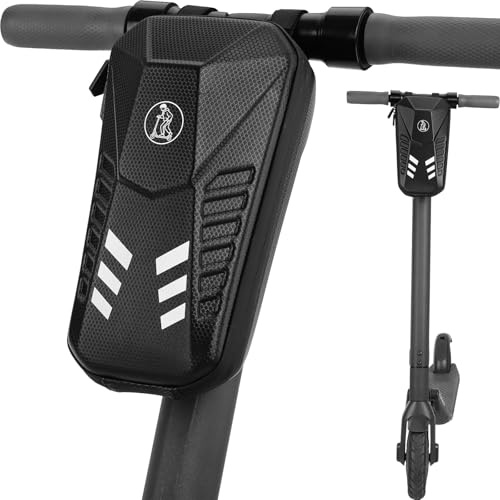TLGREEN E Bolso para patinete, 3L/4L de gran capacidad, bolsa de manillar para patinete eléctrico impermeable, bolsillo delantero con EVA rígida, para Xiaomi Mijia Sedway Ninebot (3 L)