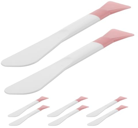 Ciieeo Applicatore in Silicone Doppia Estremità 8 Pezzi per Maschere di Fango Viso Spazzola Morbida per Skincare Casa e Viaggio