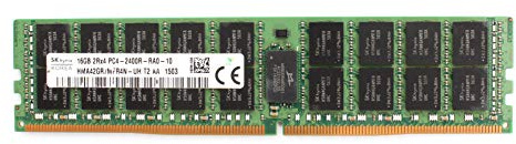 SK HYNIX Mémoire RAM DDR4 16 Go PC4-2400R Enregistrée ECC 2RX4 RDIMM HMA42GR7MFR4N-UH