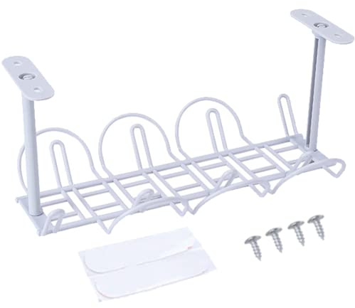 Aisoway Kabel-Management Tray Unter Schreibtisch Kabel Organizer Für Draht-Management-Metall-draht-Kabel-Tray Für Schreibtische Büros Und Küchen (zufällige Farben)