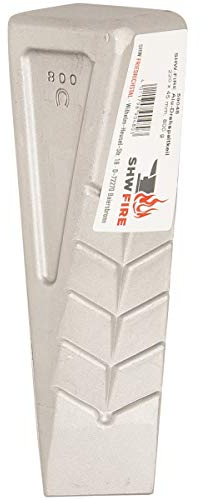 SHW-FIRE Alu-Spaltkeil, Drehspaltkeil, 800 g - Geschmiedet, 21 cm Länge, Perfekt für Baumfällarbeiten