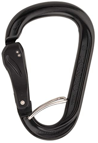 AustriAlpin HMS Rondo Alu Slide-Autolock Selfie Karabiner, schwarz