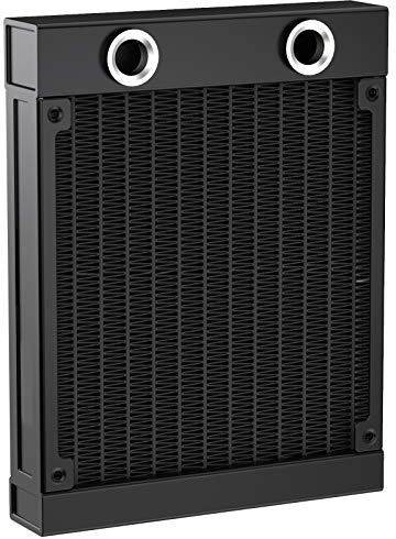 CLDIY Raffreddatore ad acqua G1/4 con filettatura G1 e 12 tubi in alluminio per PC CPU sistema di raffreddamento ad acqua DC12 V 120 mm