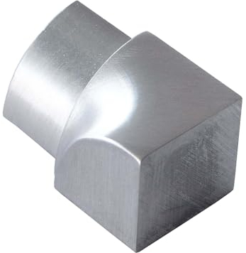 Dalsys Angolo interno per binario per piastrelle profilo a quarto di cerchio in acciaio inossidabile spazzolato 12,5mm, profilo per piastrelle