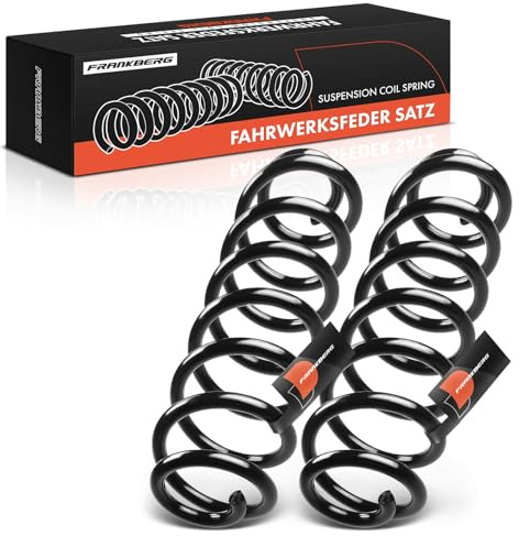 Frankberg 2x Muelles de chasis Muelles de suspensión Compatible con T.o.u.r.a.n 1T3 T.o.u.r.a.n 1T1 1T2 O.c.t.a.v.i.a II Combi 1Z5 Yeti 5L Golf VI Variantee AJ5 Replace# 1K0511115DK
