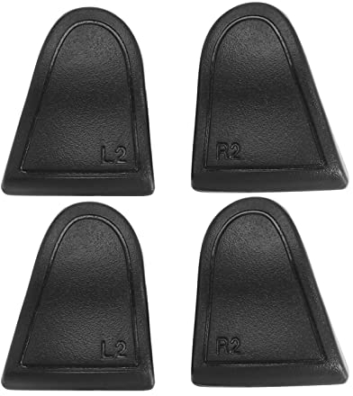 EMSea 2 Pairs Trigger Stop Assistant Buttons Compatible with PS5 Controller L2 R2 Trigger Pad Joystick Extender Triggers Buttons ABS Black