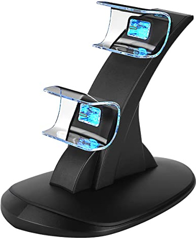 PS5 Controller Charger Station Dual Controller Charging Stand for Playstation 5, IC Protection, Fast Charging Docking Station with Type-C Charging Cable