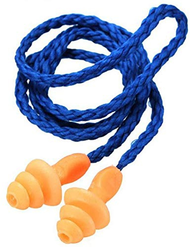 5 tapones para los oídos con cordón de silicona flexible, auténtica reducción del ruido tapones para los oídos para árbol de Navidad