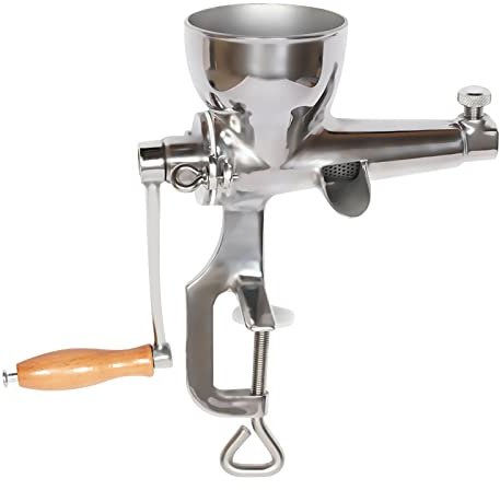 AOOUNGM Exprimidor manual de acero inoxidable, exprimidor manual de cítricos para zumos de hierba de trigo y frutas, prensa manual silenciosa, apto para lavavajillas