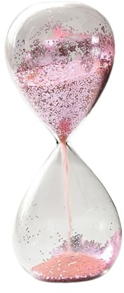 Sablier Sablier Nouveauté Décoration de La Maison Sablier à Paillettes pour Chambre à Coucher Cadeau d'anniversaire Enfants Amis, Rose