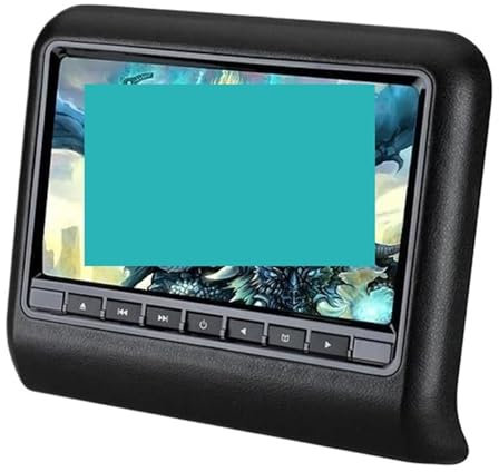 MZZYG Lecteur DVD de Voiture Écran LCD De 9 Pouces for Appui-tête De Siège De Voiture, Lecteur Multimédia Mp3/mp4, Transmetteur FM, Télécommande, Lecteur DVD, Moniteur(DVD Black)