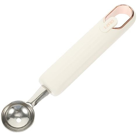 Hoement Cuillère à Melon Acier Inoxydable Ustensile Pratique Pour Boules De Glace Et Fruits Outil De Cuisine Ergonomique Pour Desserts Et Sorbets