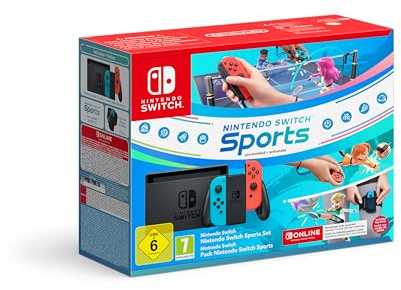 Nintendo Switch color + jeu Switch Sports préinstallé + 12 mois Switch Online
