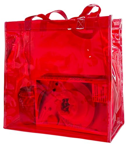 TotePrint Transparente Kunststoff-Einkaufstasche Mode Todd-Paket PVC wasserdicht (D2010-B032-1012-08)