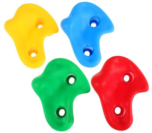 ibasenice 4piezas Agarraderas De para Piedras De y para Interior y Exterior Fomentan Coordinación y Actividad Física Azul Verde Rojo