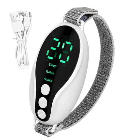 Máquina de ayuda para dormir recargable, instrumento de sueño de mano para relajación, dispositivo portátil de microcorriente EMS | Ayudante de sueño portátil para adultos, dispositivo de del