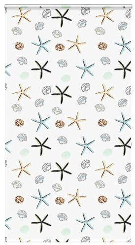 Estor enrollable de ducha con casete 130 x 240 cm, ancho de la tela 126 cm