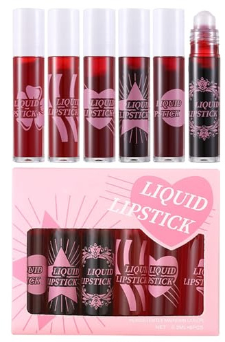 Brillante Gloss Labial Para Niñas - 6X Hidratante Rodillo De Color Para Labios - Fórmula Duradera Para Viajes Negocios Aire Libre Y Escuela