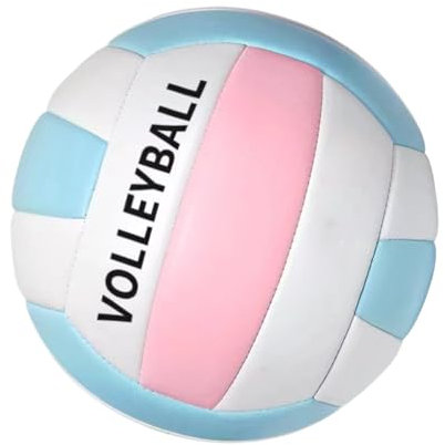 JINGLING Ballon de Beach Volley, Ballon d'Entraînement Extérieur pour Match, Volley Souple et Résistant pour Sport Collectif en Salle Parc Piscine et Terrain de Sable