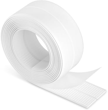 Isolbau - Dichtungsband Selbstklebend Dusche - 38 mm PVC Fugen-Dichtband für Bad & Küche - Wannendichtband Wasserdicht - Abdichtung für Badewannen, Waschbecken, Toiletten, Arbeitsplatten