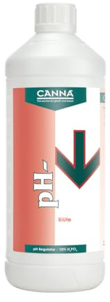 Canna pH- Blüte 10 % 1 L - pH-Regulator für die Blütephase - Zur Senkung des pH-Werts im Gießwasser – Für Hydrokultur, Indoor Grow & Garten - Hohe Konzentration, präzise Dosierung, einfache Anwendung