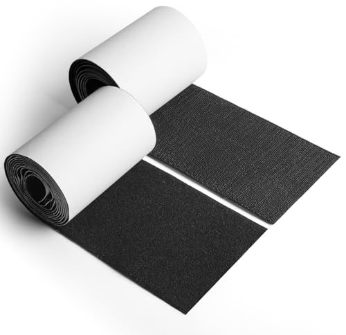 Scratch Autocollant Double Face Extra Fort Large 11cm x 2m ✮MARQUE FRANCAISE✮ Ruban Scratch Adhésif pour Moustiquaire, Tableau, Coussins, Tapis, Couture, DIY ✯GARANTIE À VIE✯ Bande Scratch Adhésive