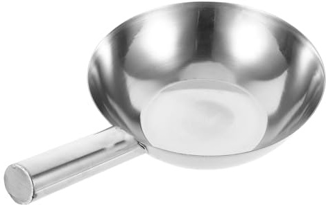 HEALLILY Louche Acier Inoxydable Cuillère de Service Polyvalente pour Soupes et Ragoûts Légère et Facile à Nettoyer