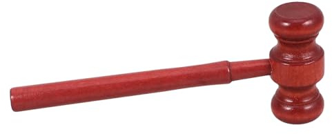 BESTonZON Wooden Judge Gavel Miniature Auction Hammer Toy for Role-playing Scenarios Made of Wood for Boys and Girls Pretend Play Judge Gavel Costume Accessory Educational Toy for Boy Girl