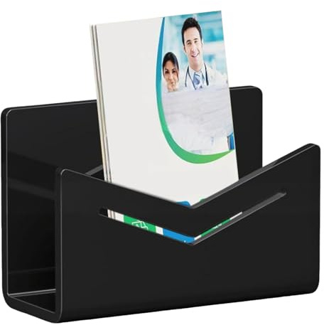 Desktop Briefhalter, Acryl Brief-Organizer für Büro,6.02x2,56x3,94 Zoll Ablagefach für Umschläge, Dokumente, Papiere, Rechnungen, Notizen, Postkarten, Schule, Zuhause