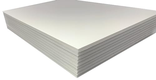 PROTECTAFILE 10 Pack A4 , White Foam Board 5mm