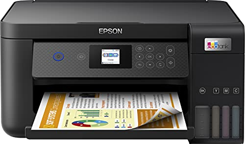 Epson EcoTank ET-2850 A4-Multifunktions-Wi-Fi-Tintentankdrucker, mit einem im Lieferumfang enthaltenen Vorrat an Tinten bis zu 3 Jahren