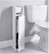 Homme Concept - Free standing white wooden Toilet Paper Roll Holder with Shelf, Bathroom Storage Tissue Organizer