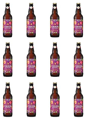 Cornish Orchards 4% Cherry & Blackberry Cider Glass Bottle 50cl - Pack of 12