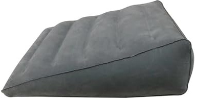 YXXSDP Keilkissen Bett Lesekissen Graues aufblasbares Keilkissen, Reisekeilkissen mit Luftventil, leicht zu tragen, Beinerhöhung/Kniestütze/Schulterstütze/Nackenstütze, Ballonpumpe