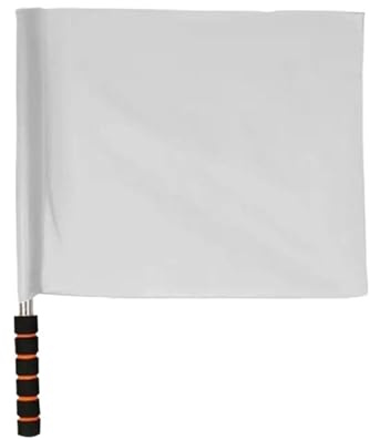 FußBallschiedsrichterfahne 5pcs Referee Flag Multi-color With Sponges Handle Linesman Flags Waterproof Issuing Football Supplies FüR FußBall(Color2)