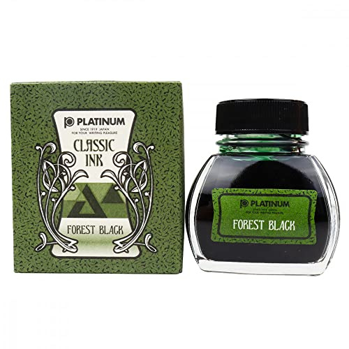 PLATINUM Classic Ink 60ml Forest Black, INKK-2000 44