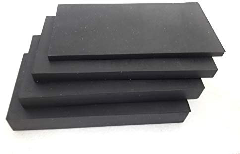 10 placas de goma de 40 x 80 mm/4 x 8 cm, bloque de goma de 10 mm de grosor.