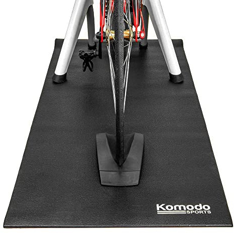 Komodo Gym Machine Floor Mat for Treadmill Exercise Bike Turbo Trainer | Measures 178cm x 75cm, Shock resistant PVC material, Reduces vibrations, 0.5cm thick