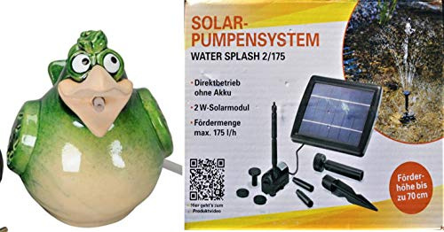 Wasserspeier Vogel grün Solar 17 cm